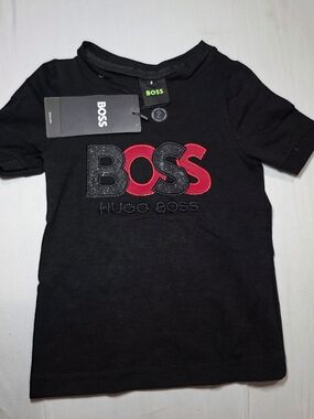 Hugo Boss Black Tee with Red & Black Logo